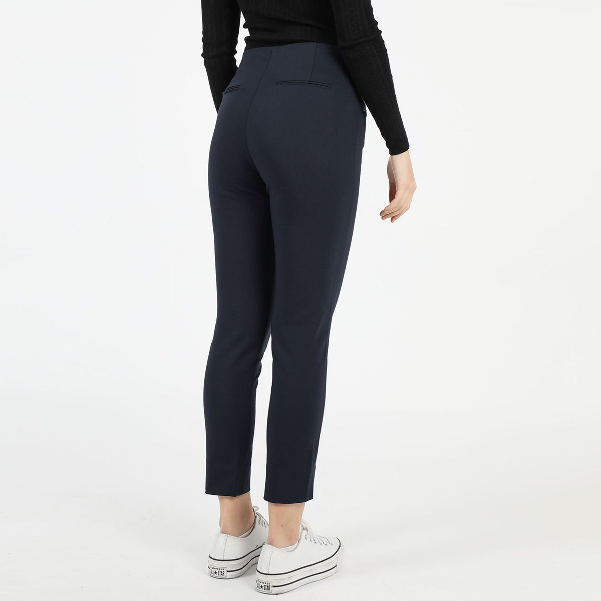 BASEMENT - Pantalon Straight Tiro Alto Mujer Basement
