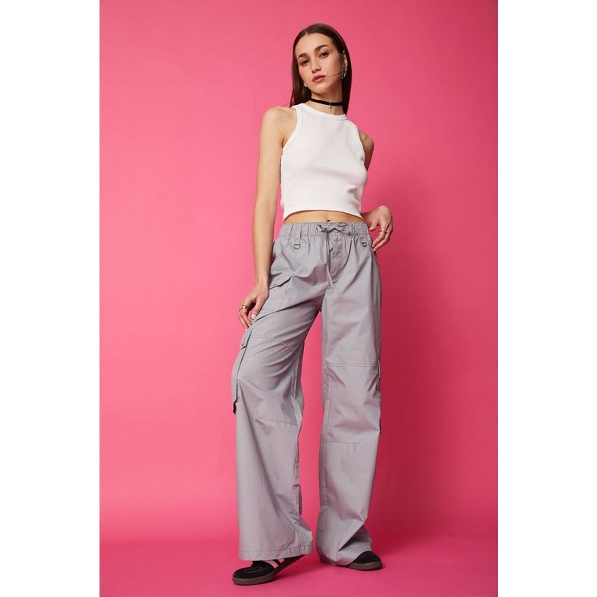 SYBILLA - Pantalón Parachute Mujer Sybilla