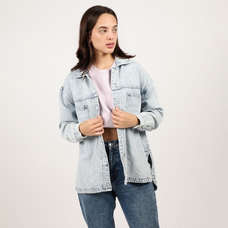 SYBILLA - Sobrecamisa Casual Mujer Sybilla