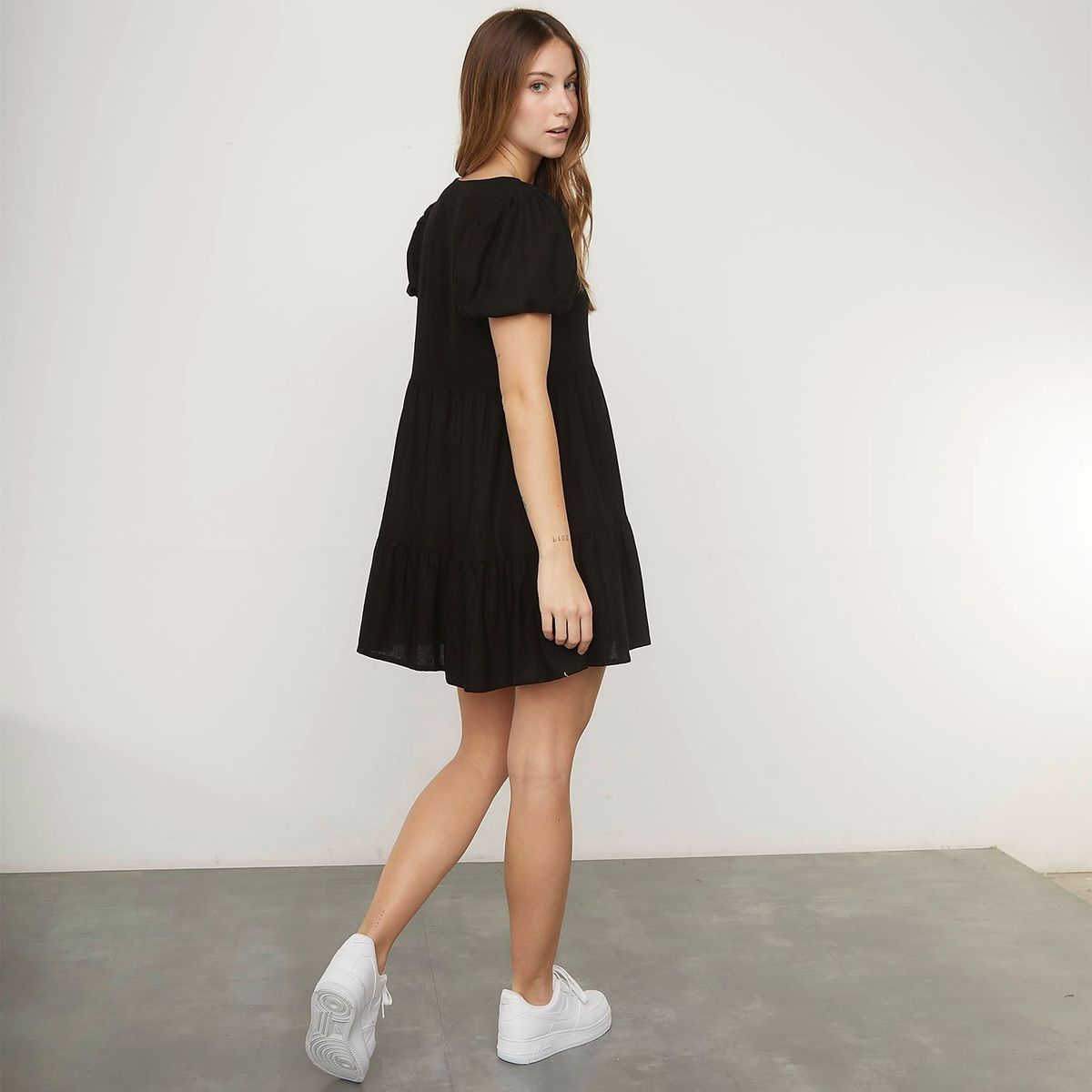 SYBILLA - Vestido Corto Lino Mujer Sybilla