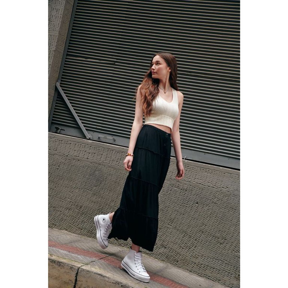 SYBILLA - Falda Larga Casual Mujer Sybilla