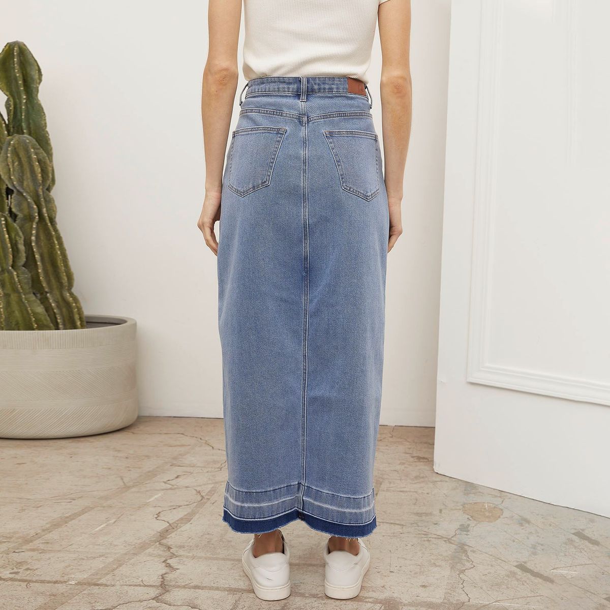 BASEMENT - Falda Larga Casual Mujer Basement