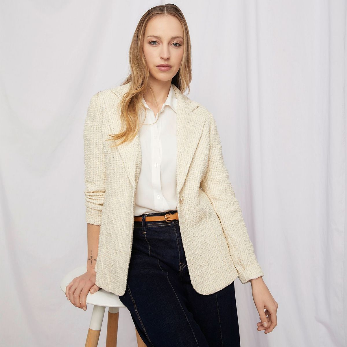 ELLE - Blazer Casual Mujer Elle