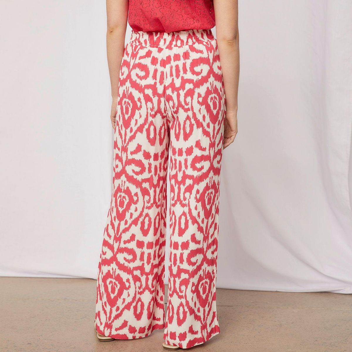 ELLE - Pantalón Palazzo Mujer Elle