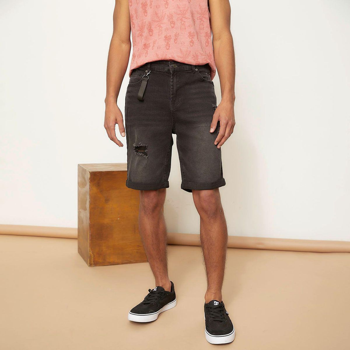 BEARCLIFF - Short Denim Hombre Bearcliff
