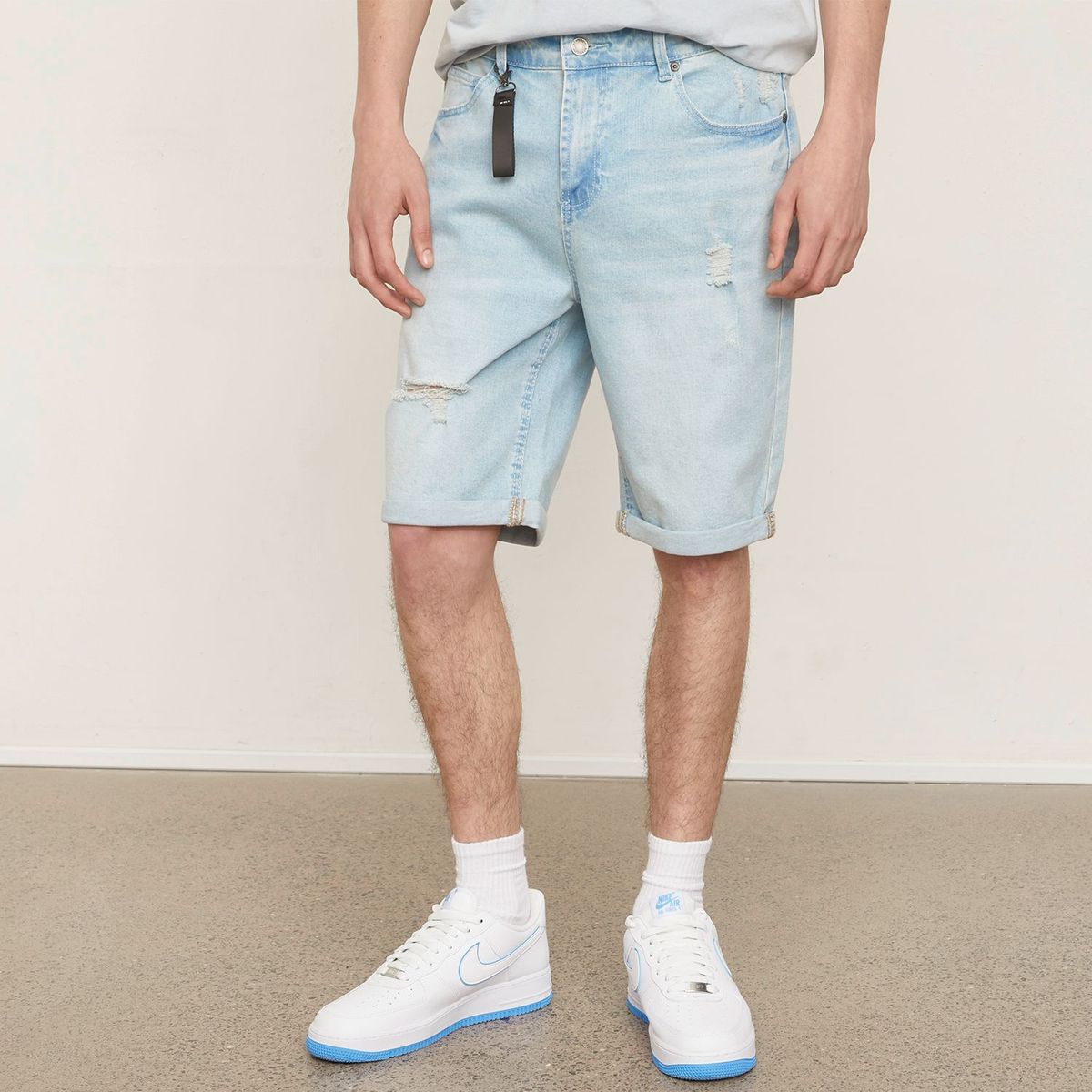 BEARCLIFF - Short Denim Hombre Bearcliff