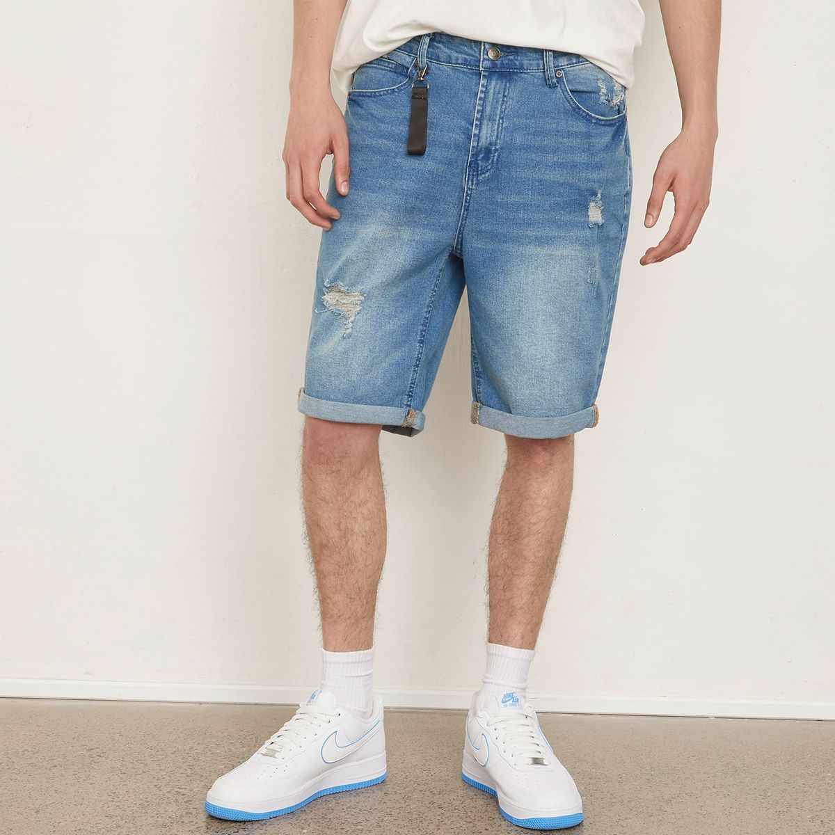 BEARCLIFF - Short Denim Hombre Bearcliff