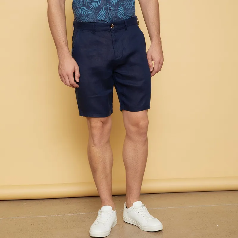 UNIVERSITY CLUB - Short 100% Lino Hombre University Club