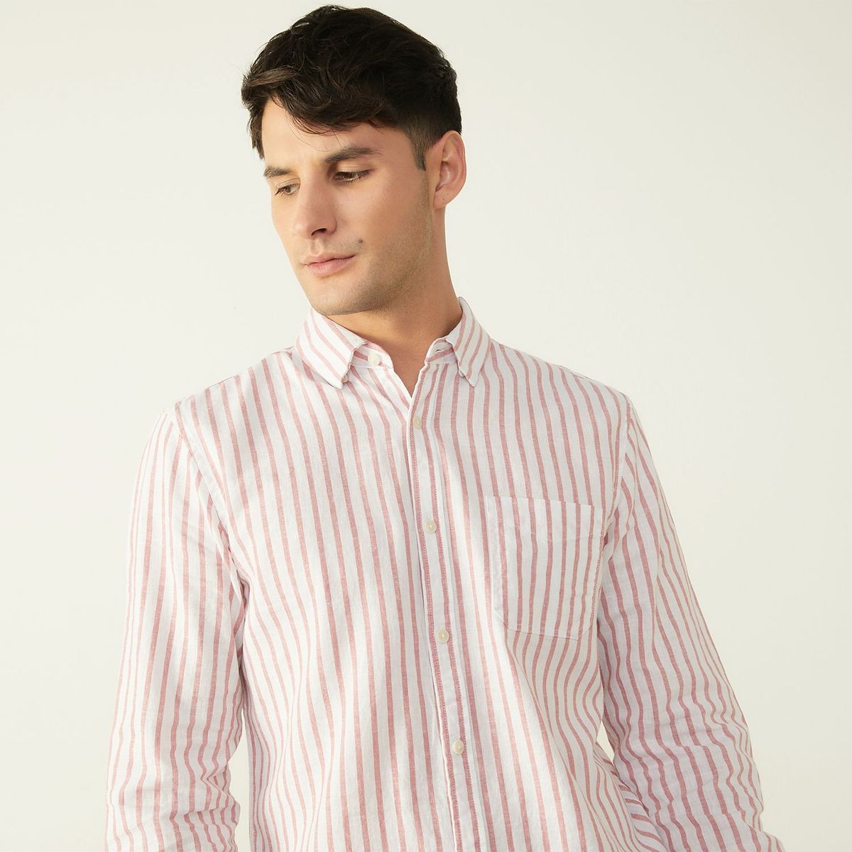 BASEMENT - Camisa Lino Hombre Basement