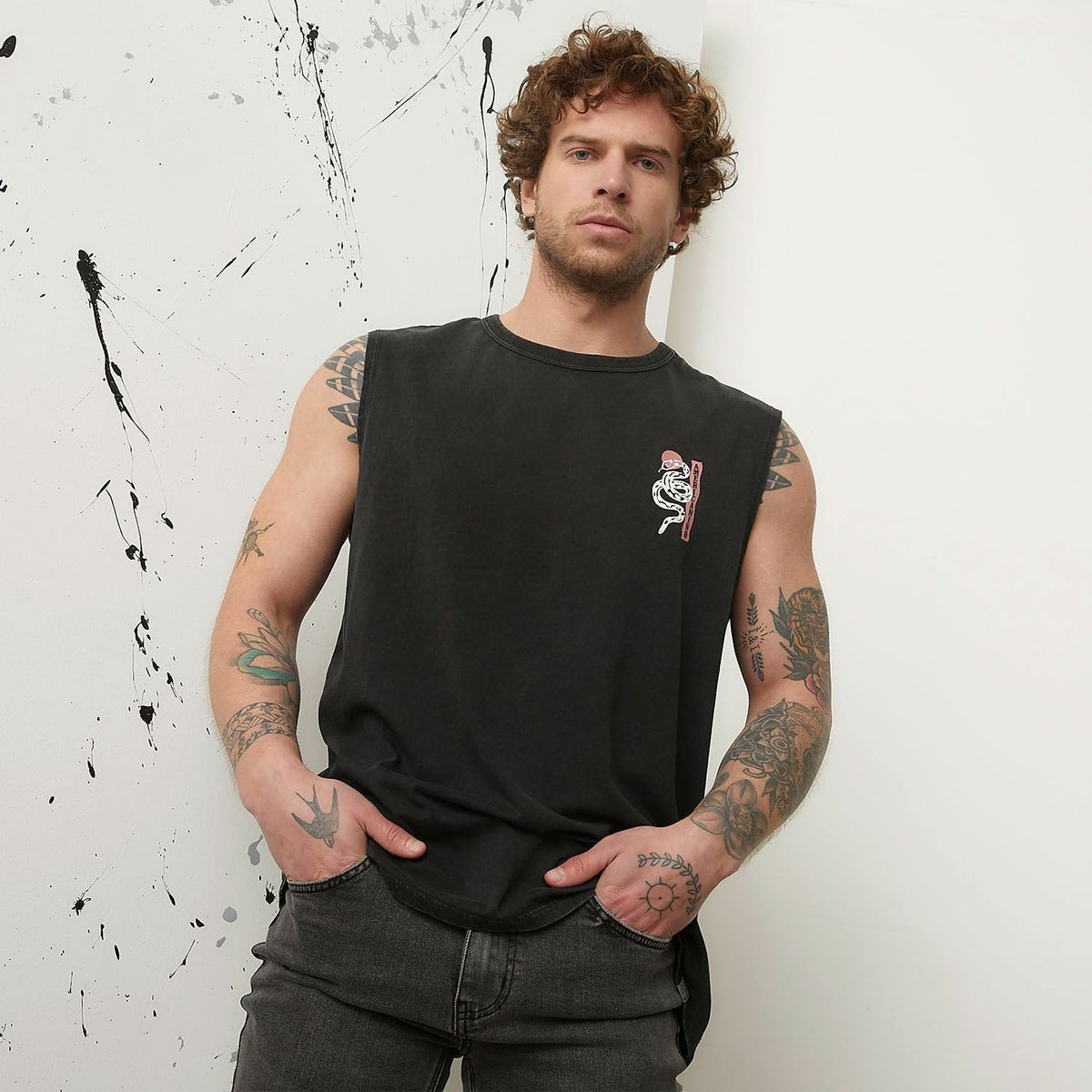 DENIMLAB - Polo Sin Manga Hombre Denimlab