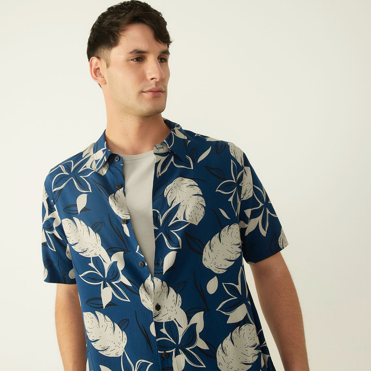 BASEMENT - Camisa Casual Hombre Basement