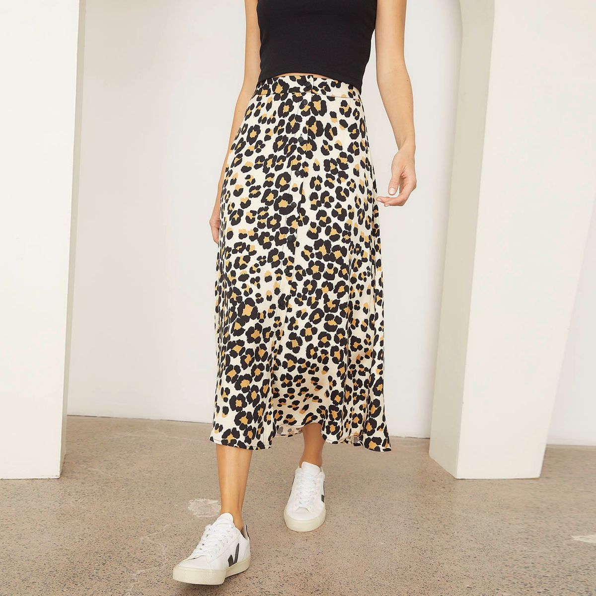 BASEMENT - Falda Larga Casual Mujer Basement