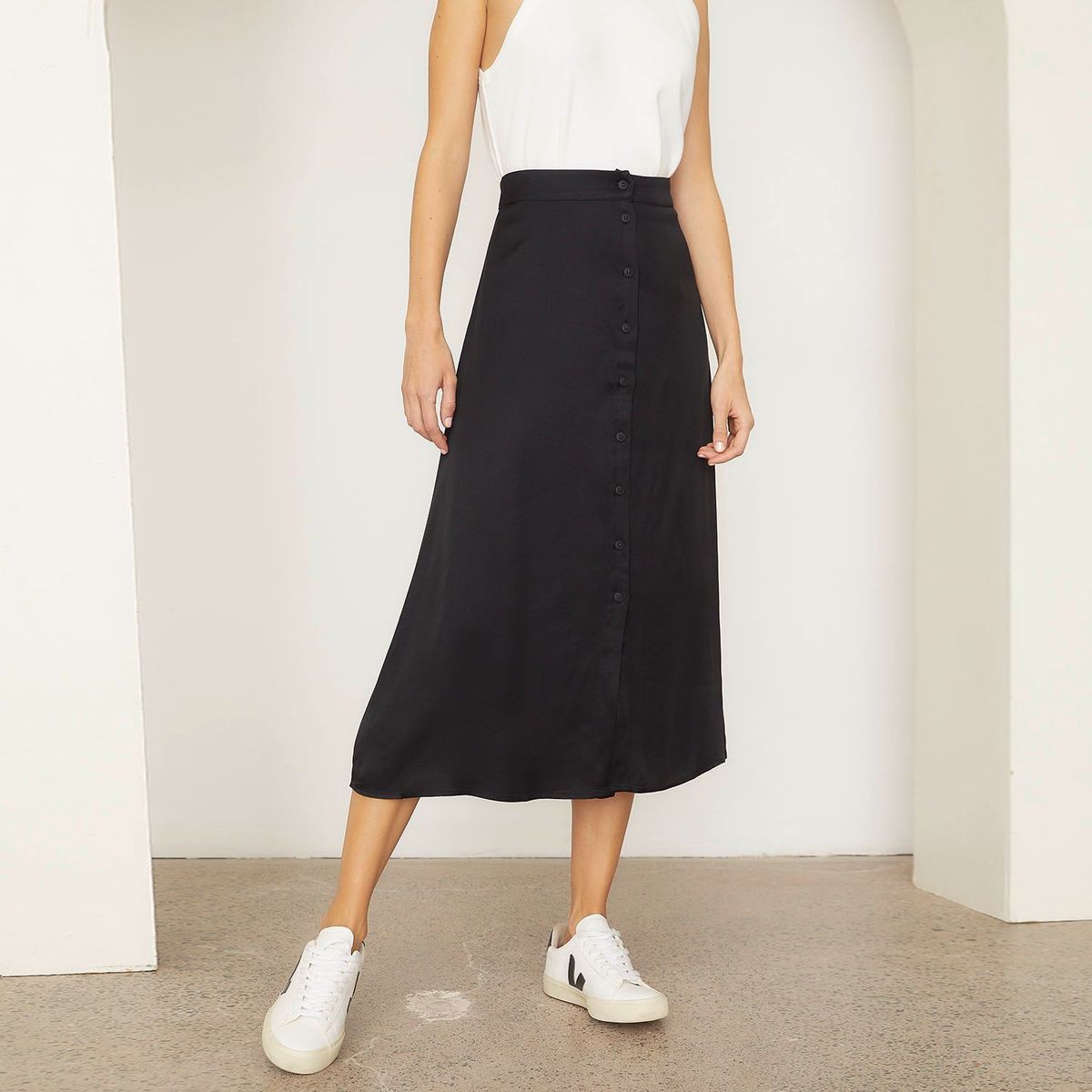 BASEMENT - Falda Larga Casual Mujer Basement