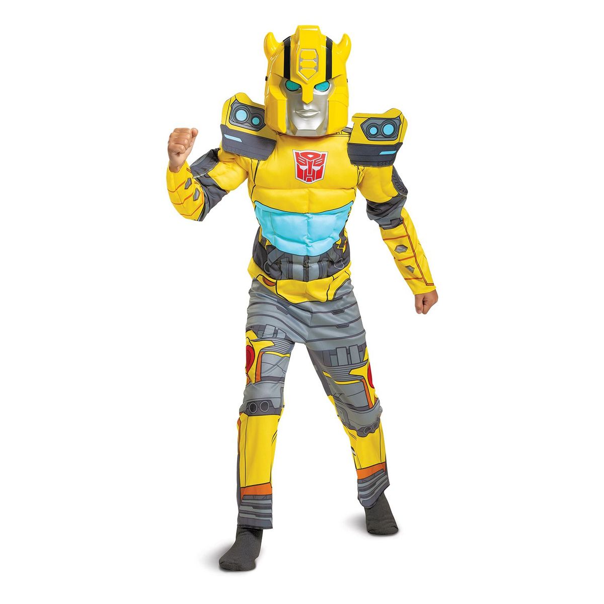 TRANSFORMERS - Disfraz Niño Transformers Bumblebee Músculos