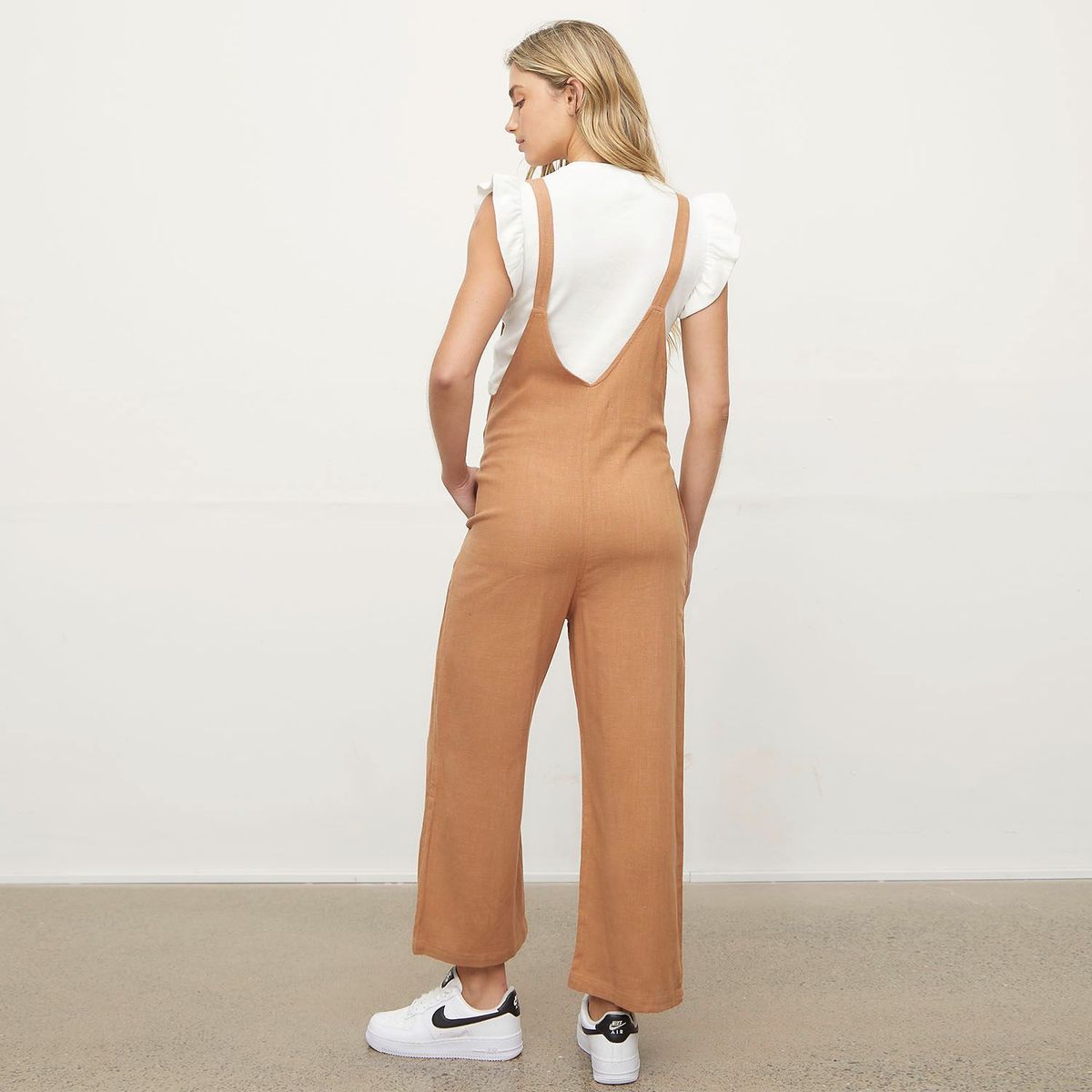 SYBILLA - Enterizo Casual Lino Mujer Sybilla