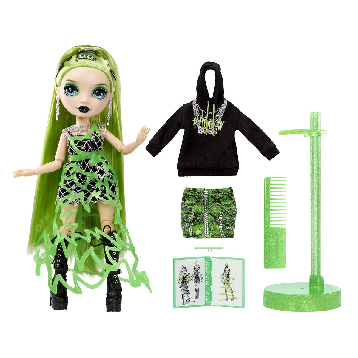 RAINBOW HIGH - Muñeca Rainbow High Fantastic Fashion - Jade (verde)