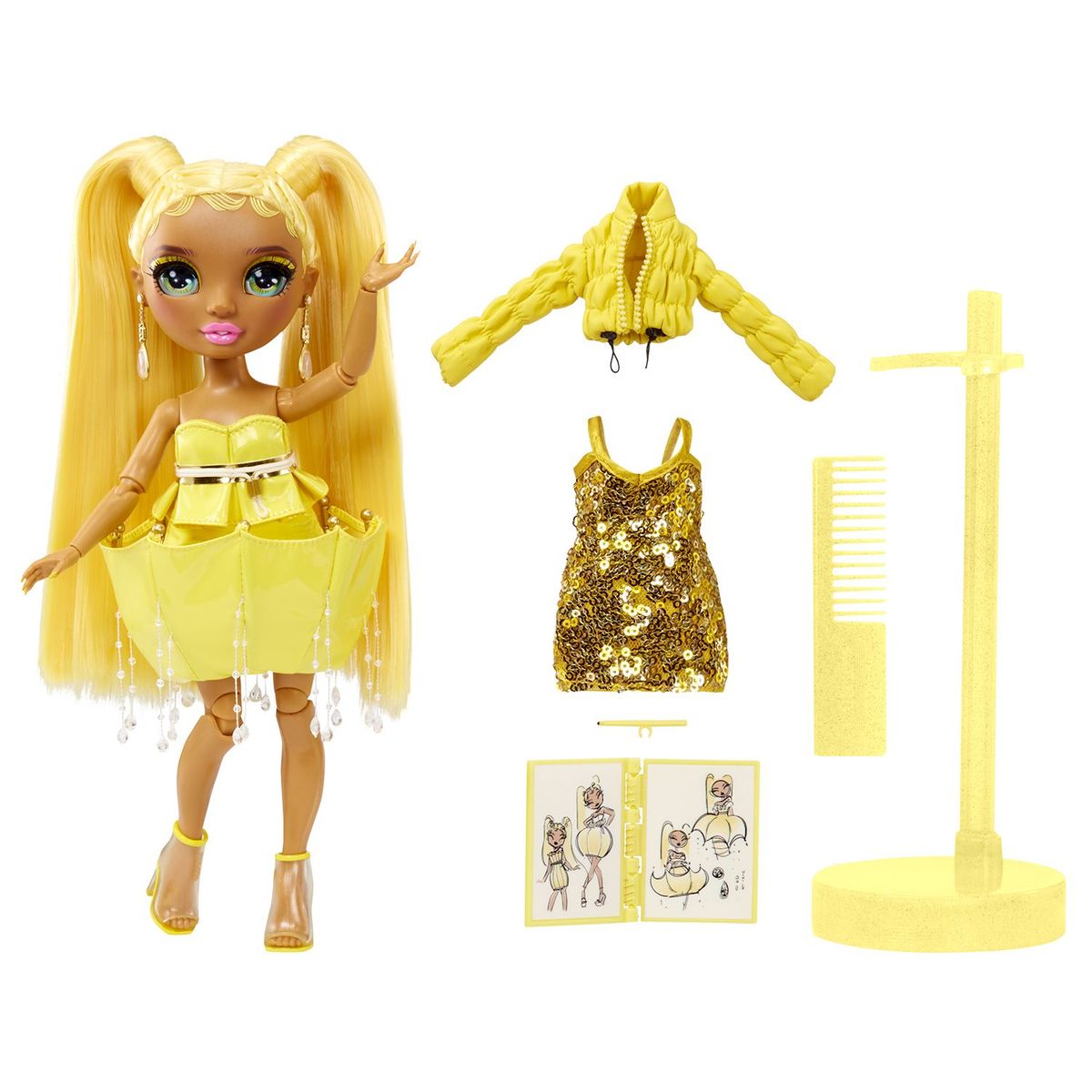 RAINBOW HIGH - Muñeca Rainbow High Fantastic Fashion - Sunny (amarillo)