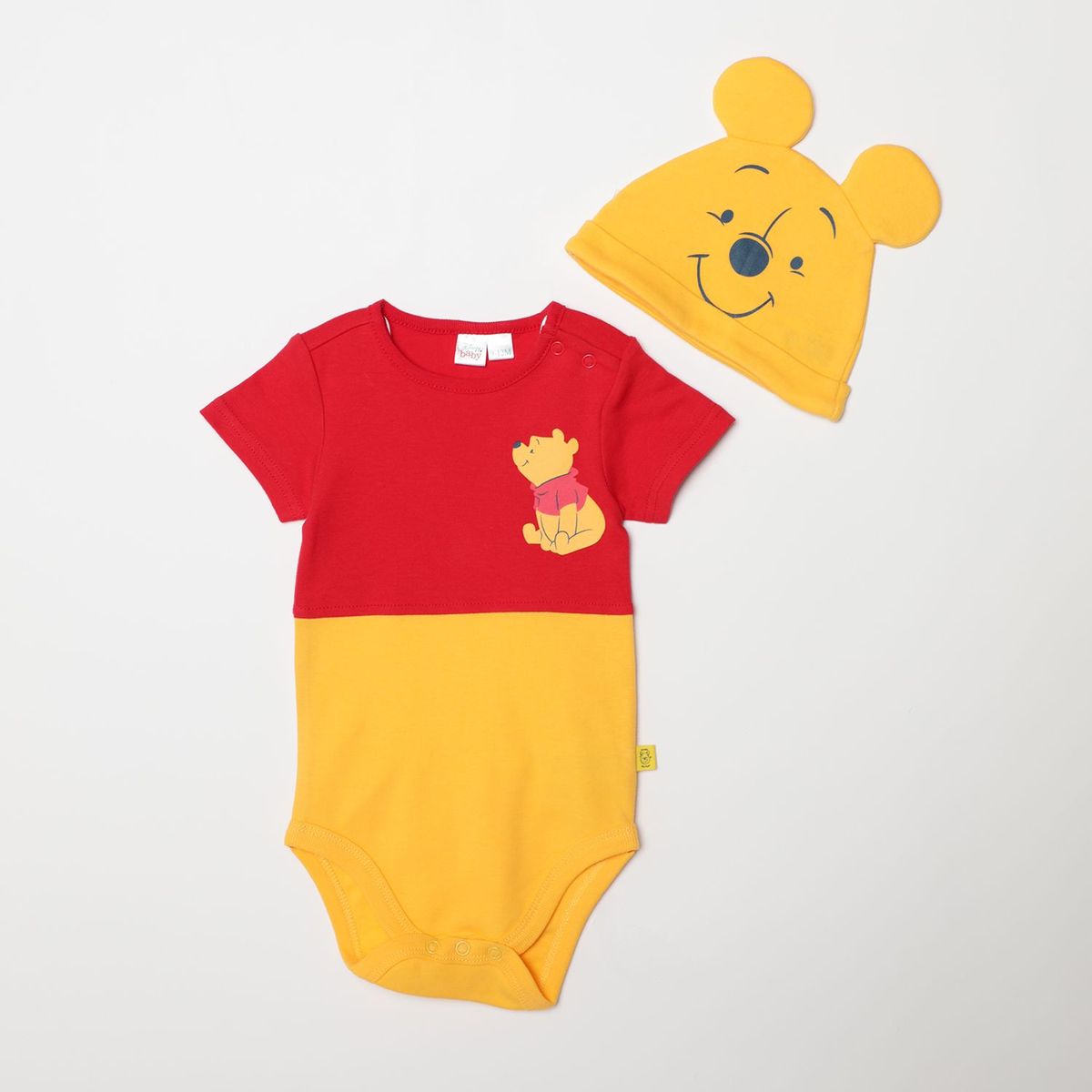 WINNIE THE POOH - Body Bebé niño Algodón Winnie The Pooh