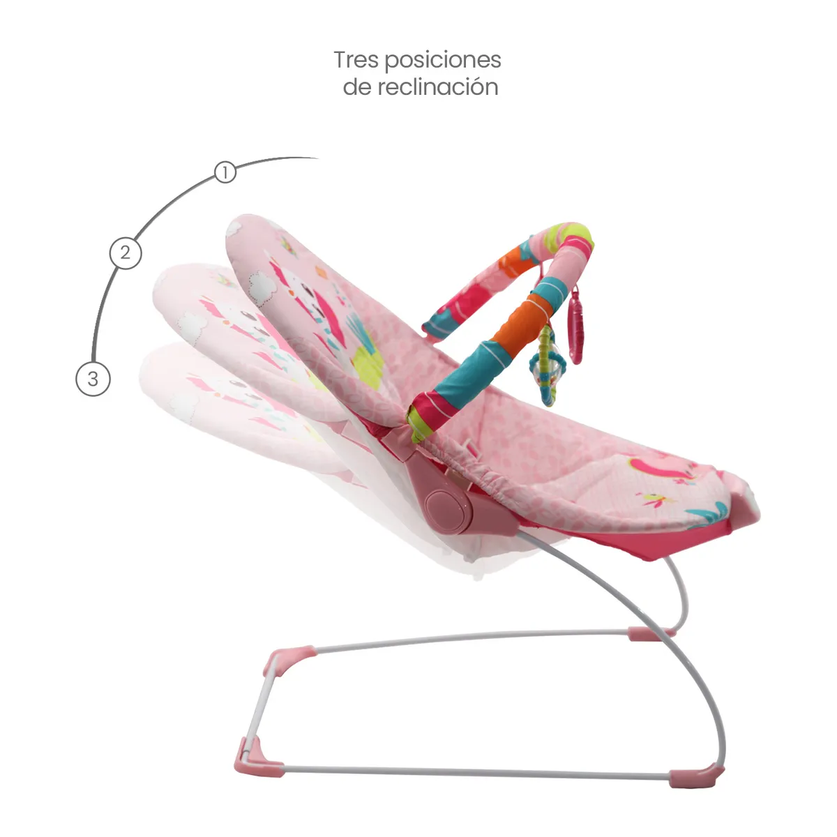 PRIORI - Silla Nido Bebé Mecedora Musical Con Vibrador Bouncer Priori