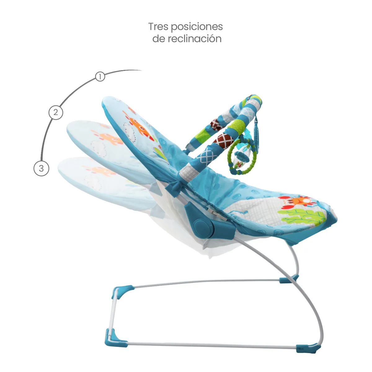 PRIORI - Silla Nido Bebé Mecedora Musical Con Vibrador Bouncer Priori