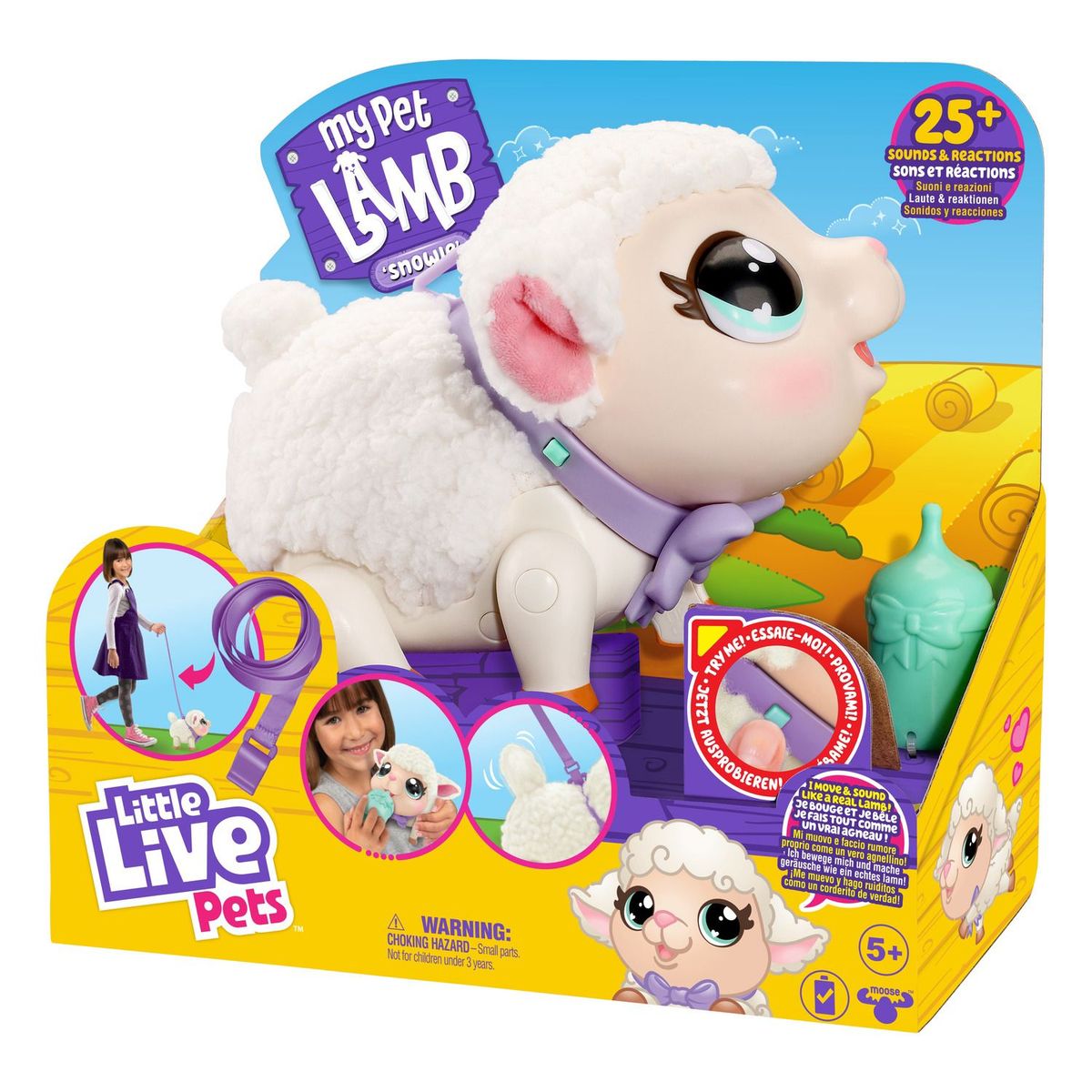 LITTLE LIVE PETS - Mascota Oveja Interactiva Little Live Pets Con Sonido Y Correa