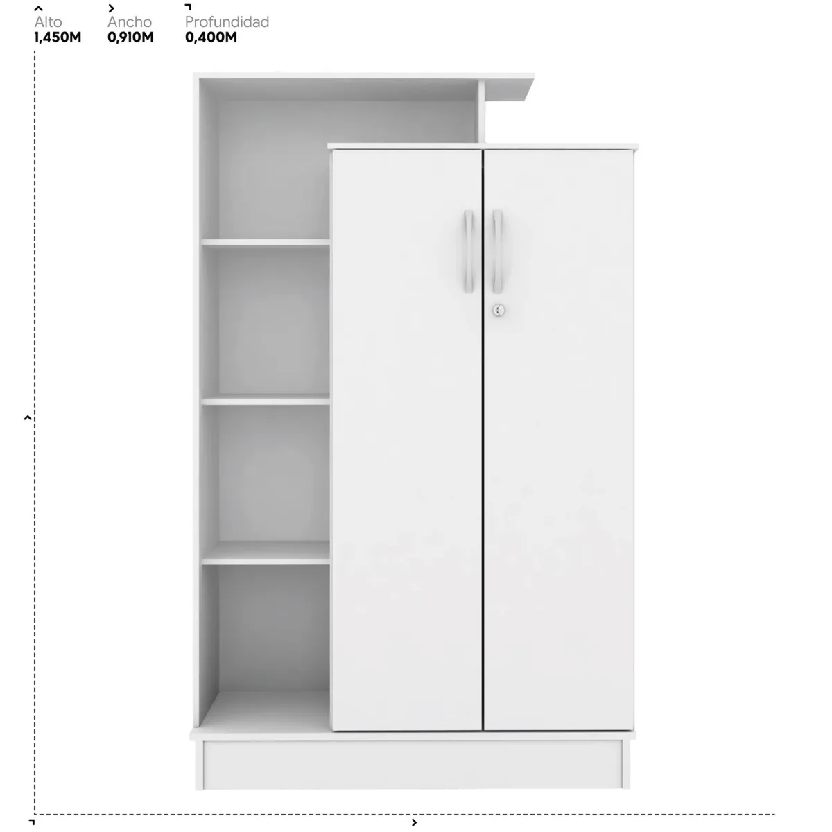MICA - Ropero Zapatera Rimini 2 Puertas