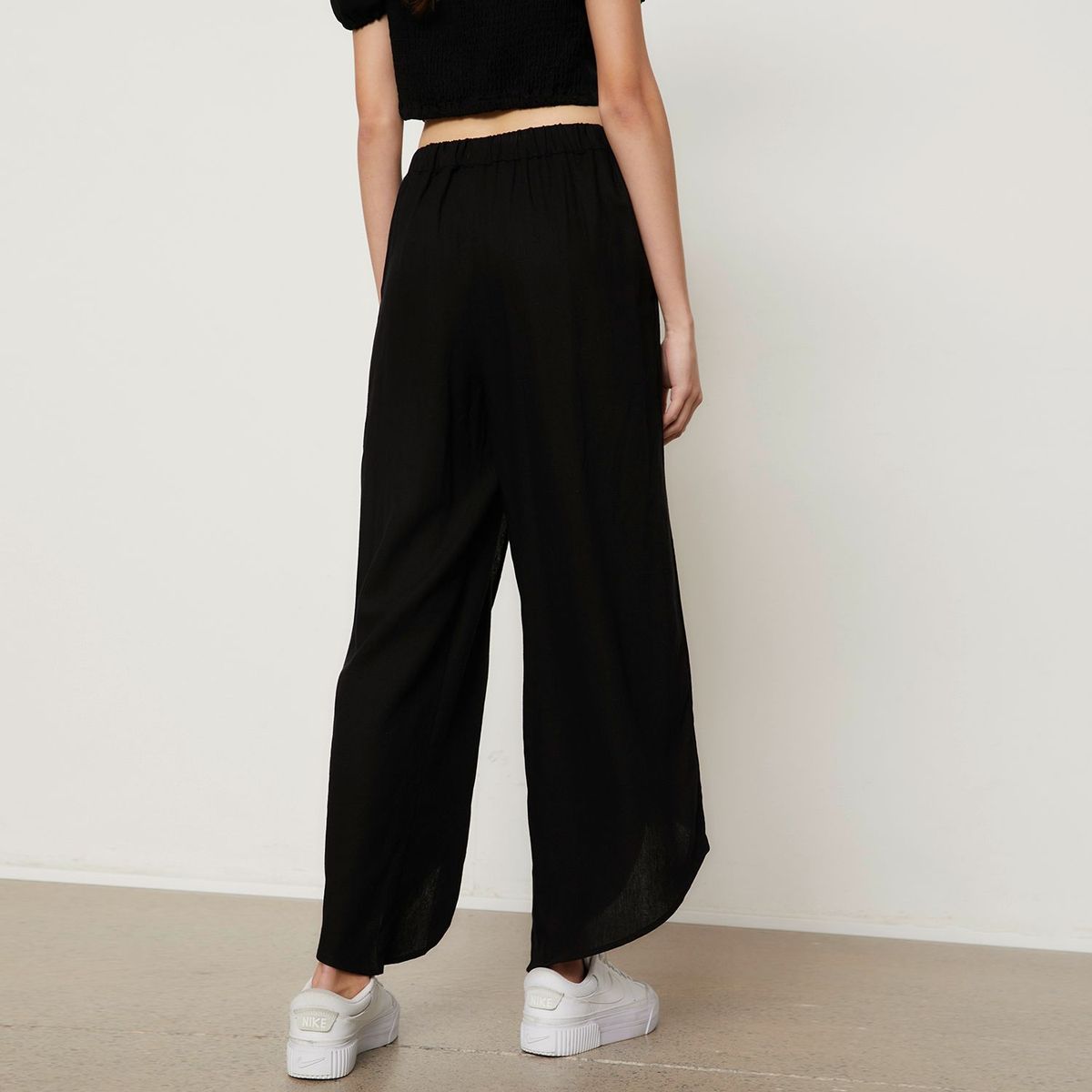 SYBILLA - Pantalón Recto Lino Mujer Sybilla