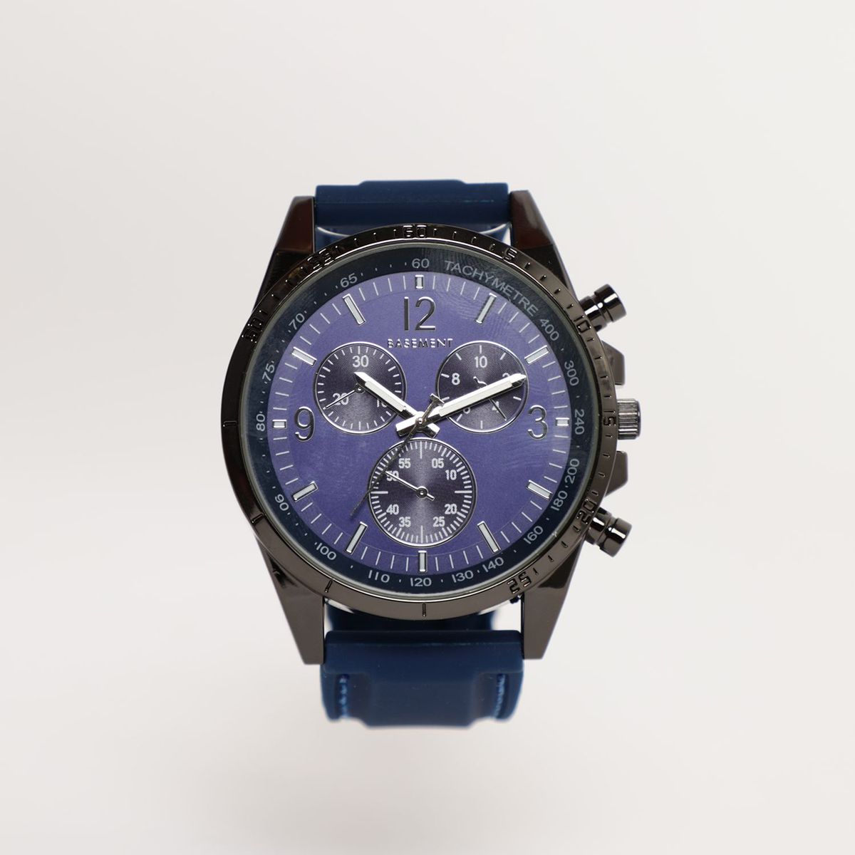 BASEMENT - Reloj Basement Hombre Silicona Azul