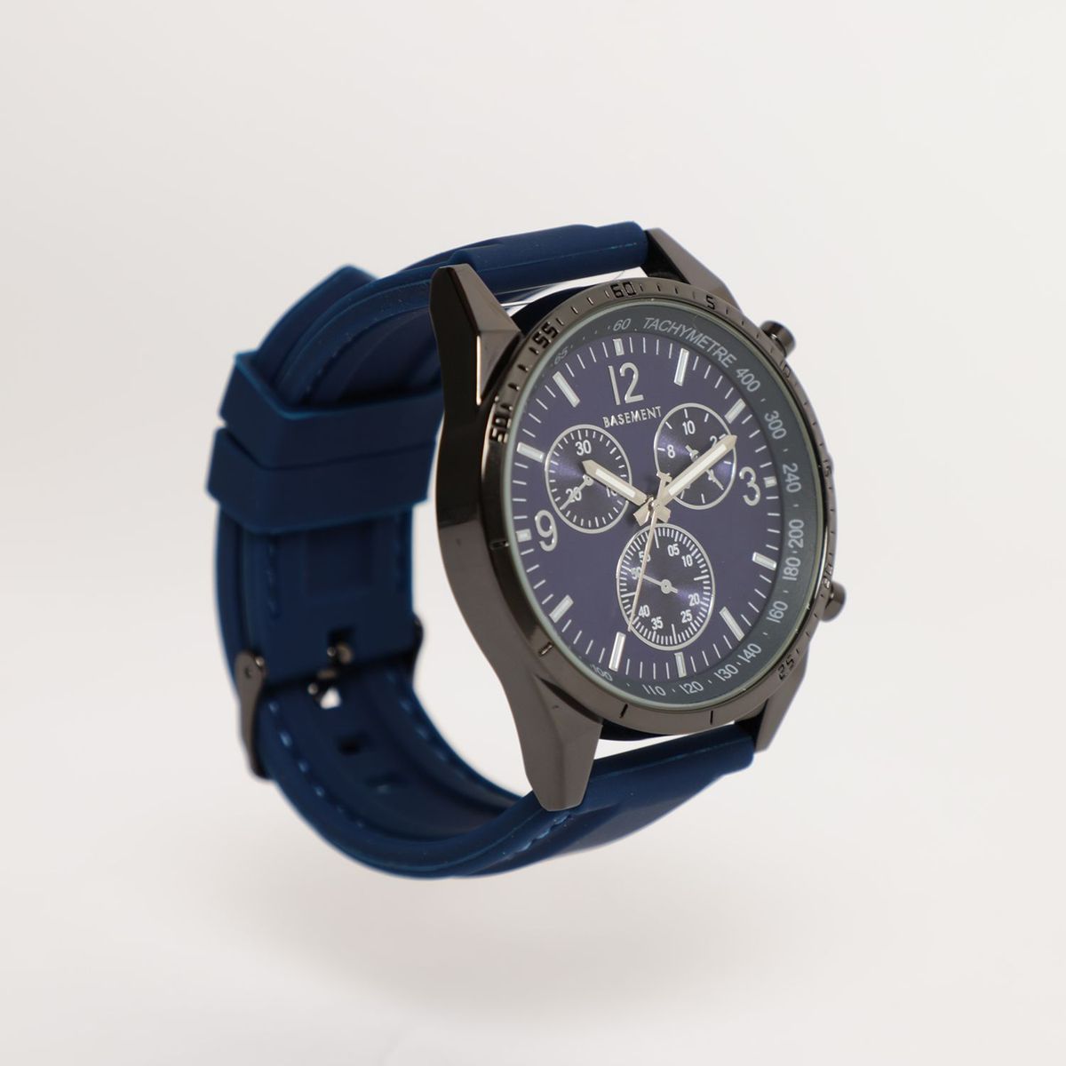 BASEMENT - Reloj Basement Hombre Silicona Azul