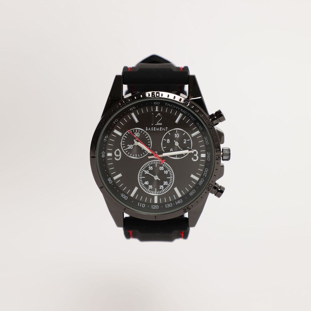 BASEMENT - Reloj Basement Hombre Silicona Negro