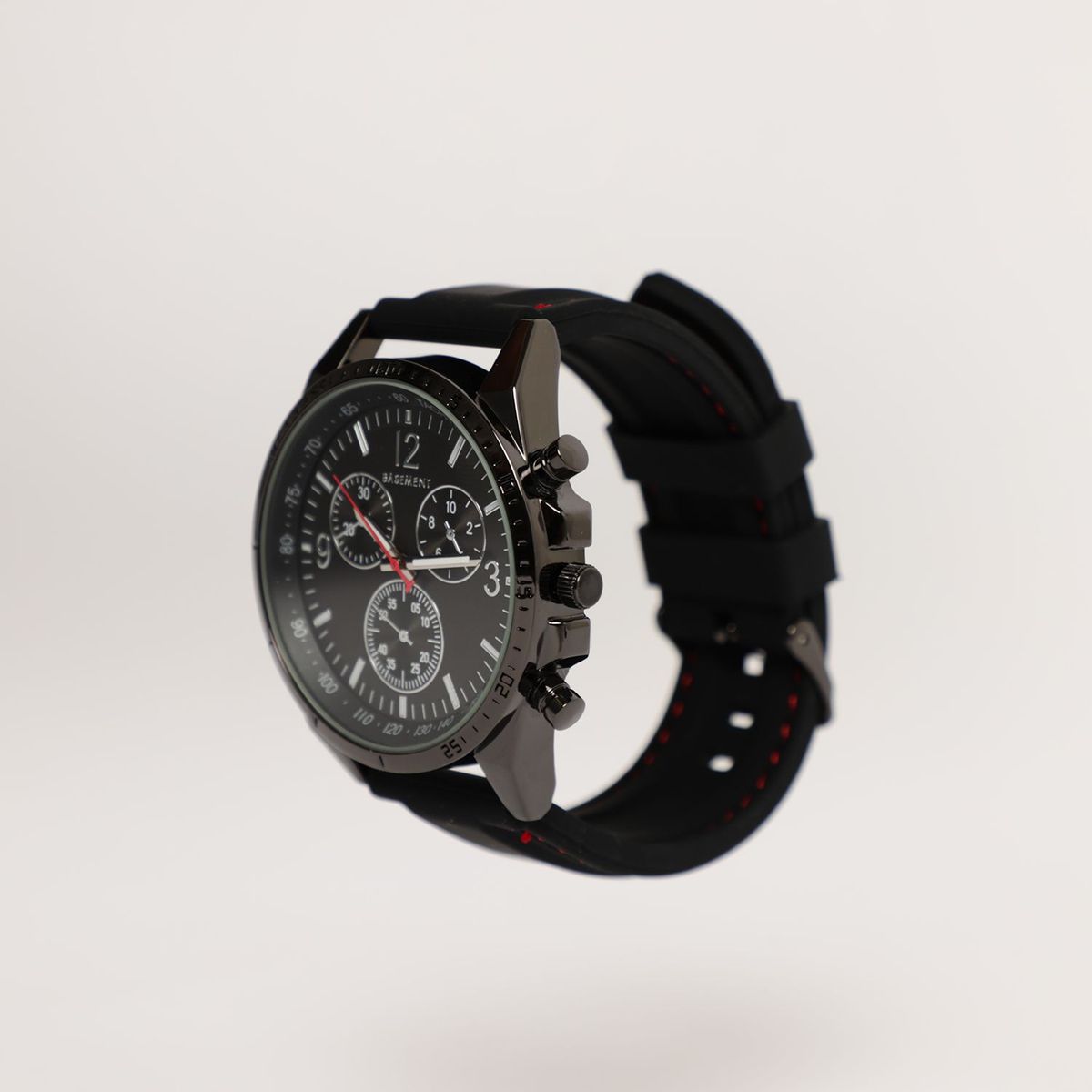 BASEMENT - Reloj Basement Hombre Silicona Negro