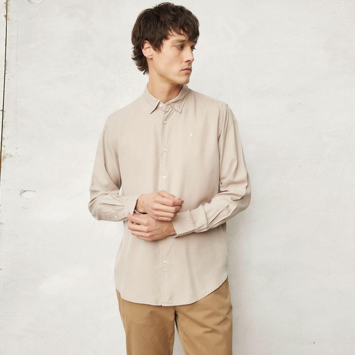 WOLF&HANK - Camisa Casual Hombre Wolf & Hank