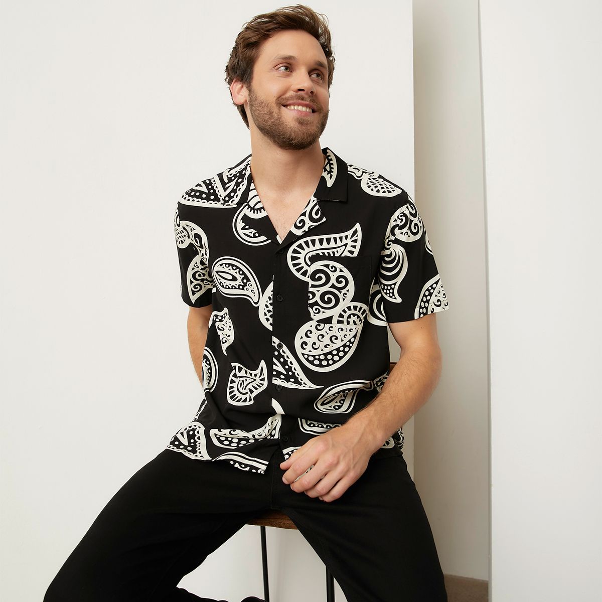 BASEMENT - Camisa Casual Hombre Basement