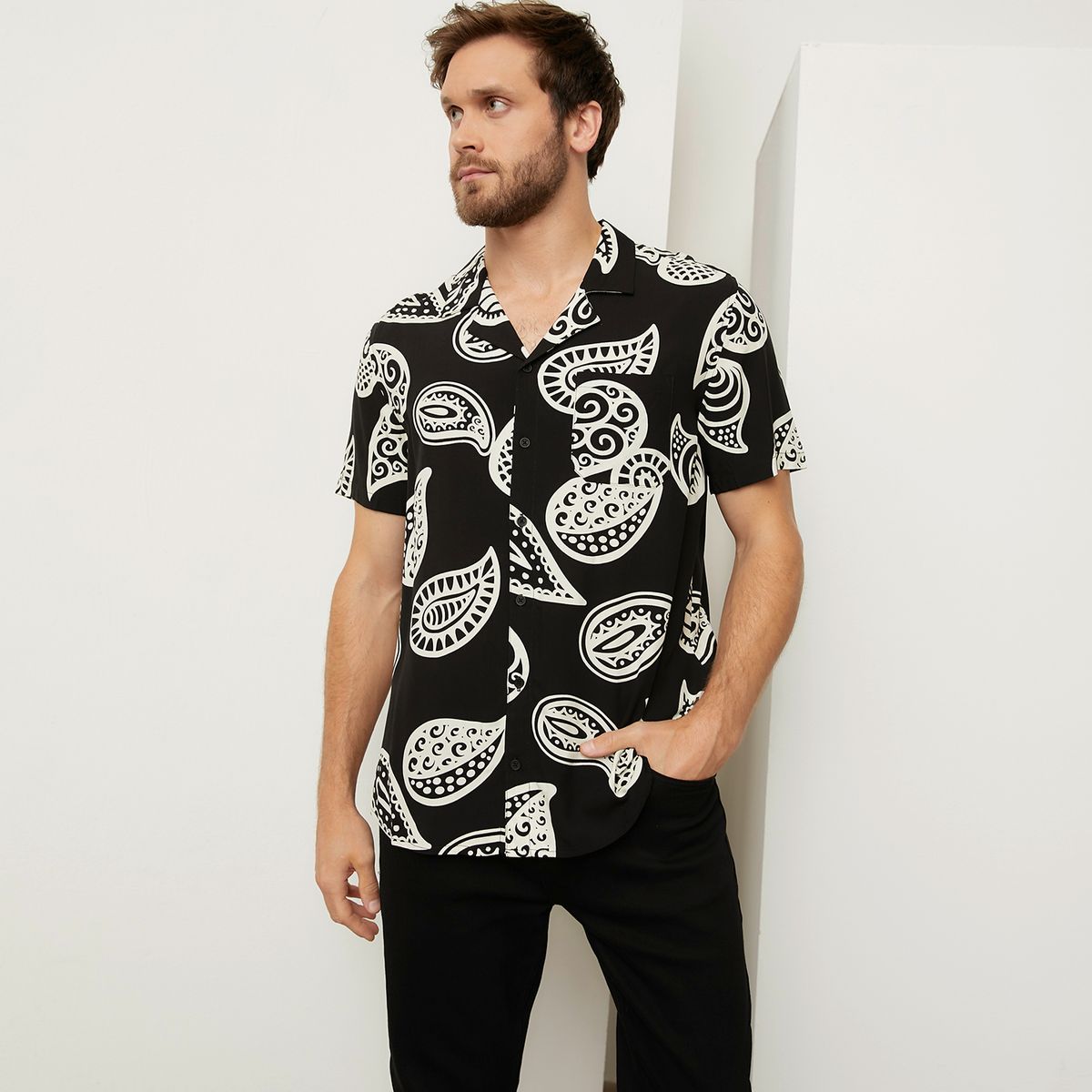 BASEMENT - Camisa Casual Hombre Basement