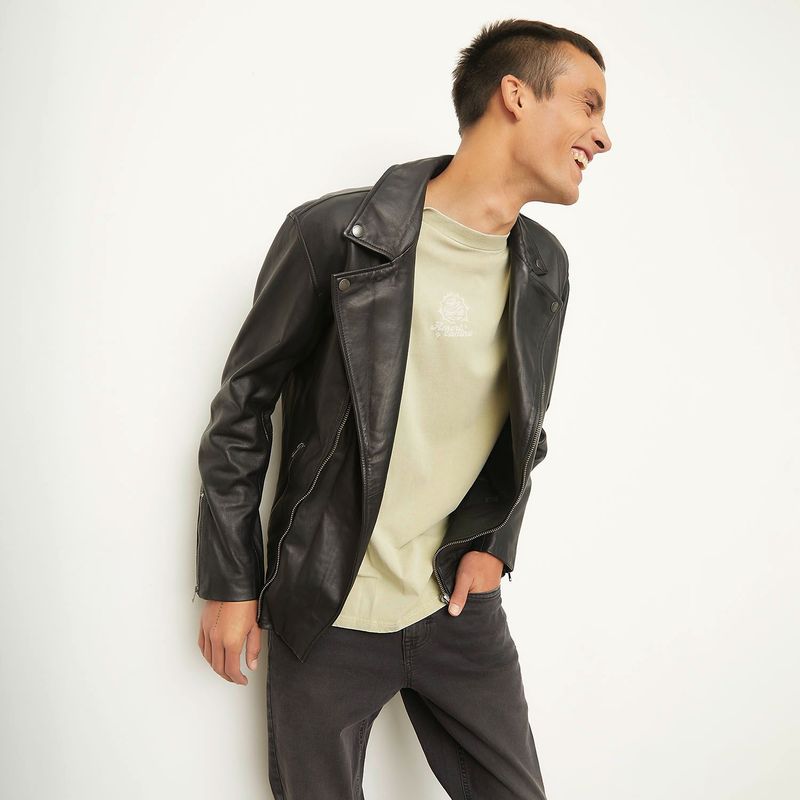 DENIMLAB - Casaca 100% Cuero Hombre Denimlab