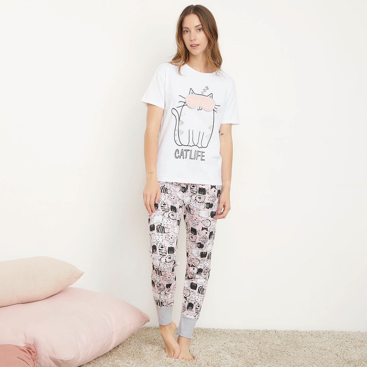 SYBILLA - Pijama 100% Algodón Mujer Sybilla