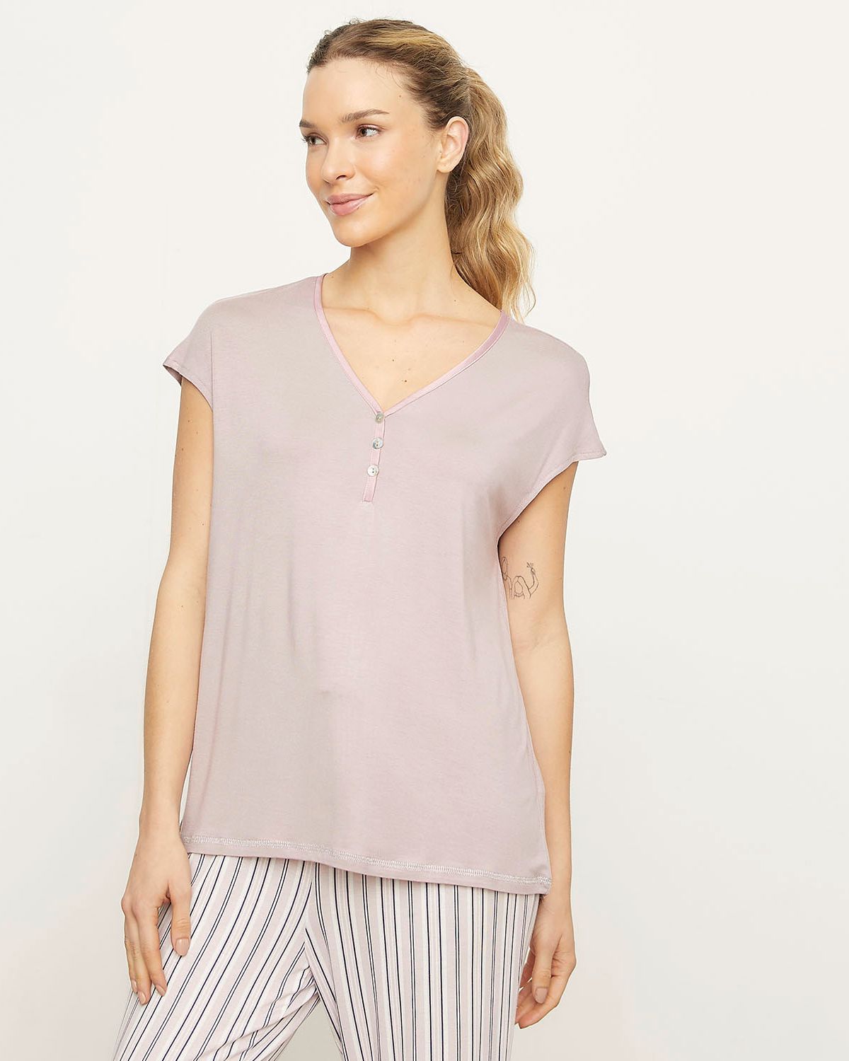 Cyber Wow Marcas Falabella Ropa Mujer Camisa De Dormir Manga Corta