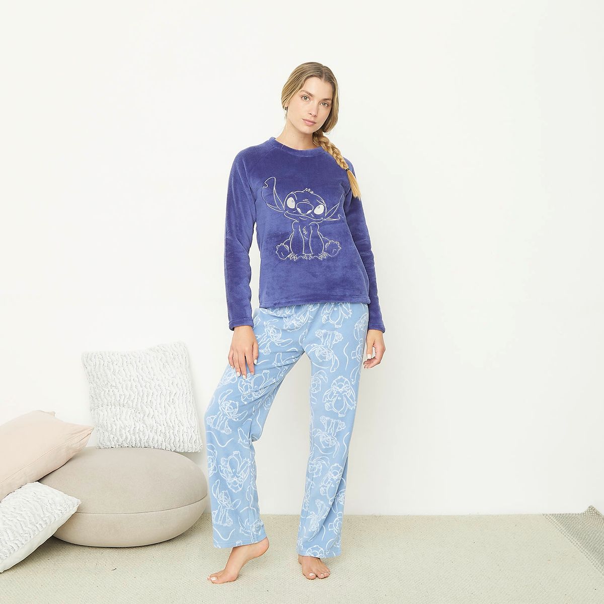 DISNEY - Pijama Polar Mujer Disney