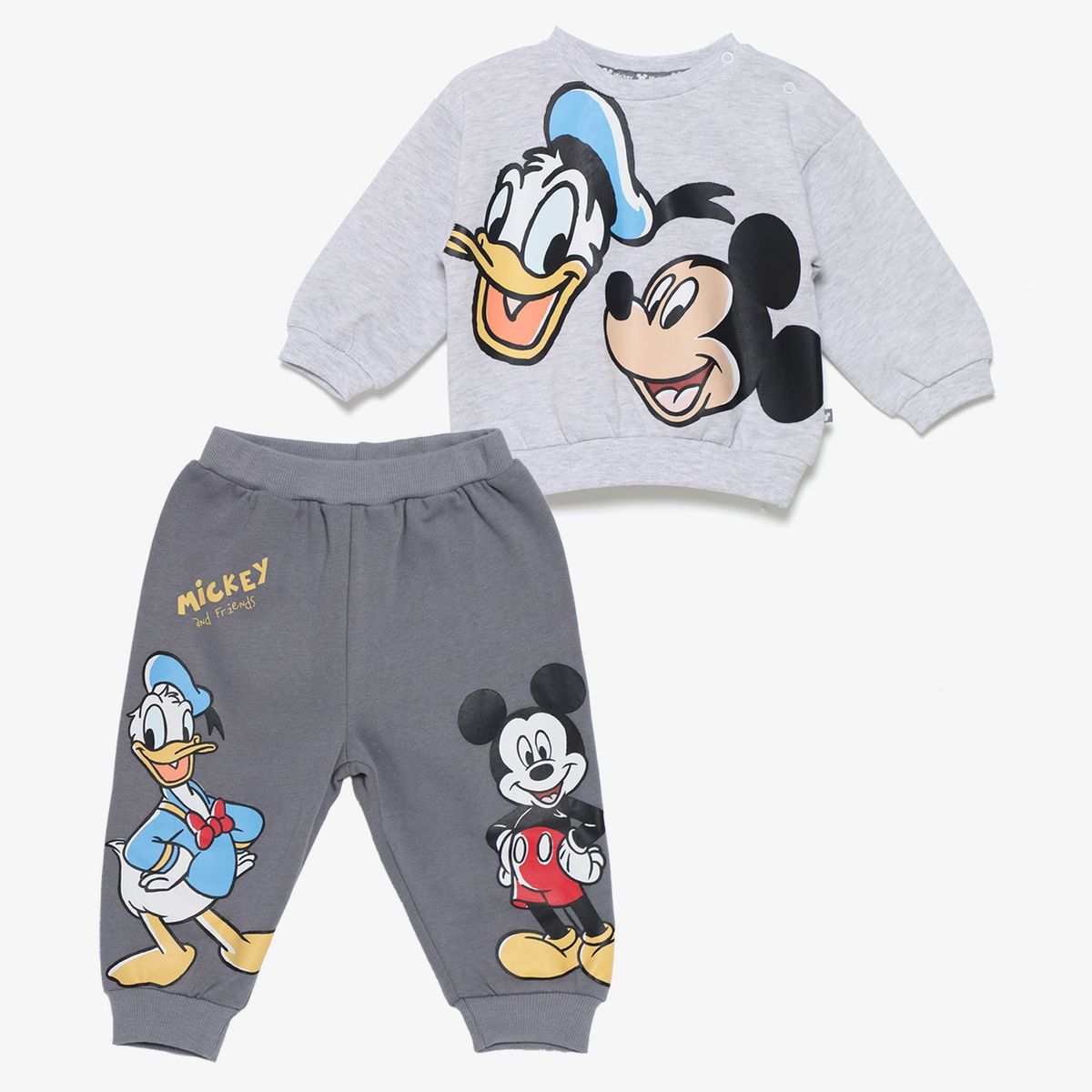 STD CHARACTERS - Conjunto Bebé Niño Manga Larga Algodón Mickey Disney