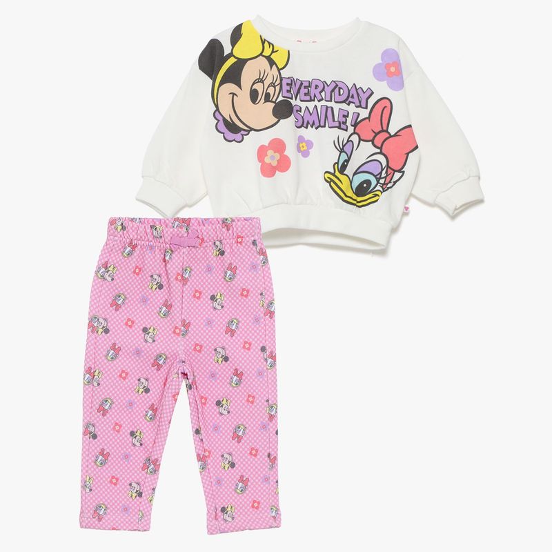 MINNIE - Conjunto Bebé Niña 2 Piezas Manga Larga Algodón Minnie