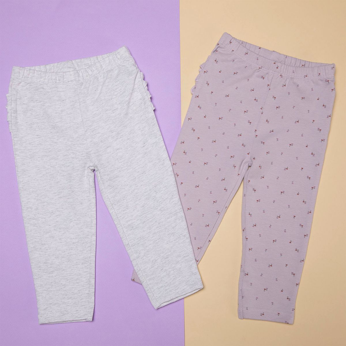 YAMP - Pantalón Bebé Niña Pack X2 Algodón Yamp