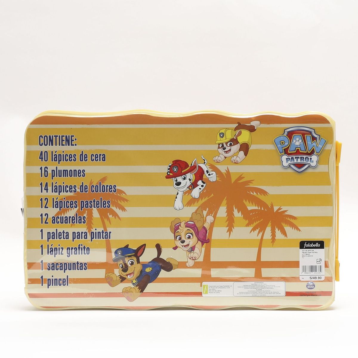 PAW PATROL - Set De Arte 98 Piezas Paw Patrol