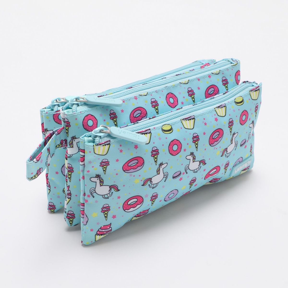 YAMP - Cartuchera Con Asa 3 Cierres Yamp