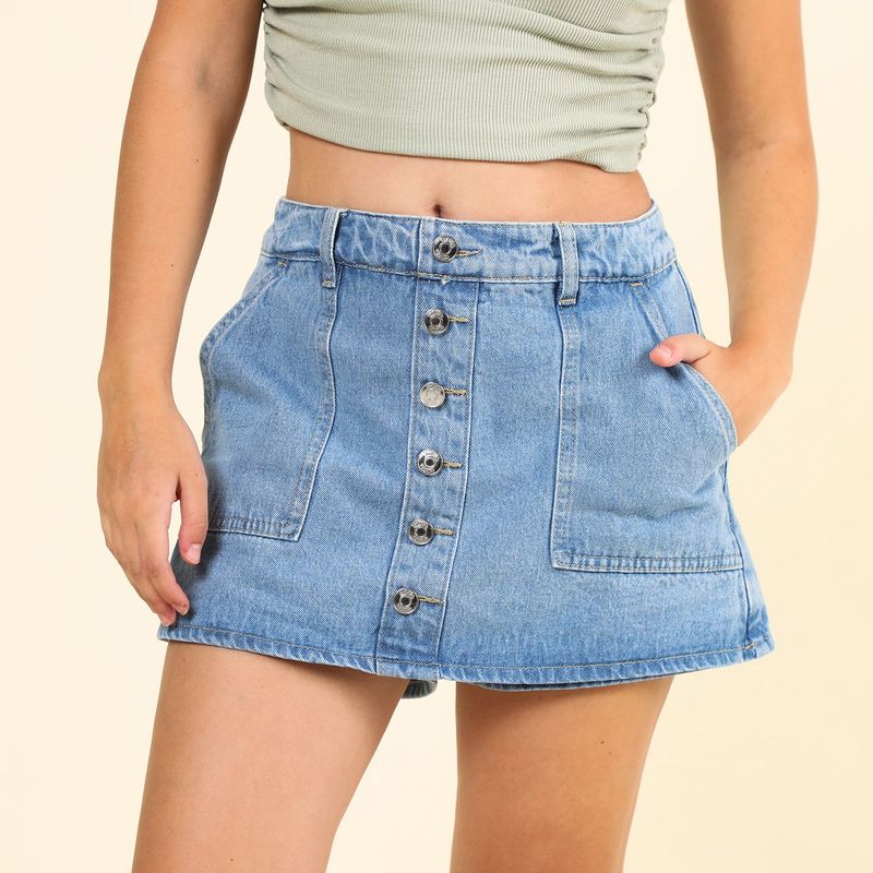 SYBILLA - Falda Jean Corta Mujer Sybilla