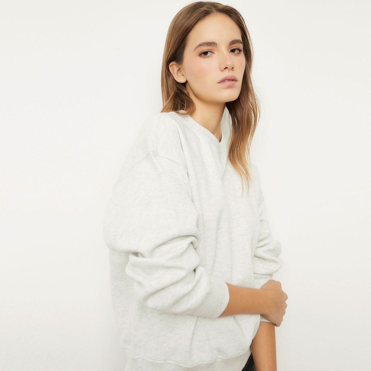 SYBILLA - Polera Sybilla Manga Larga Algodón Mujer