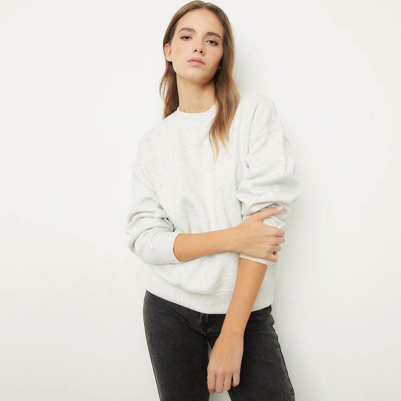 SYBILLA - Polera Sybilla Manga Larga Algodón Mujer