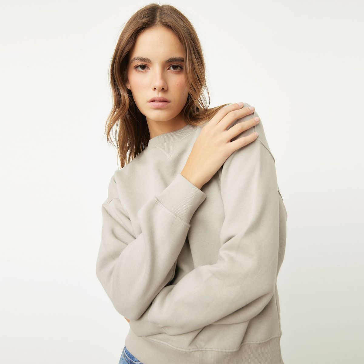 SYBILLA - Polera Sybilla Manga Larga Algodón Mujer