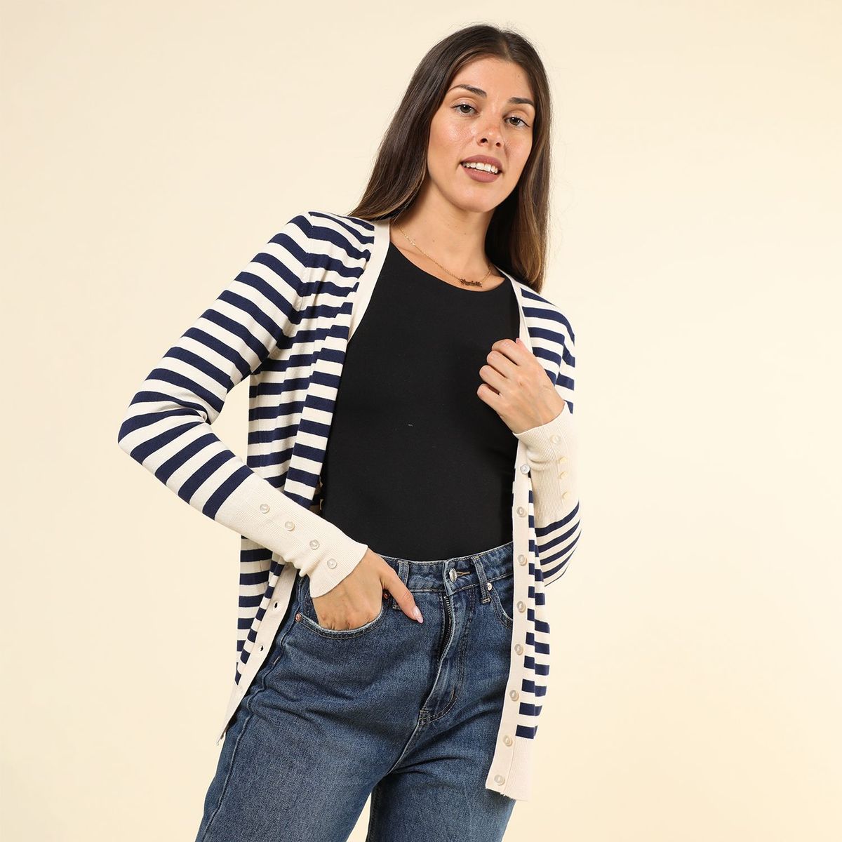 BASEMENT - Cárdigan Casual Mujer Basement