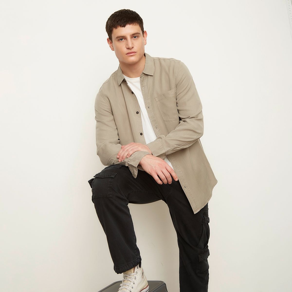 DENIMLAB - Camisa Manga Larga Hombre Denimlab