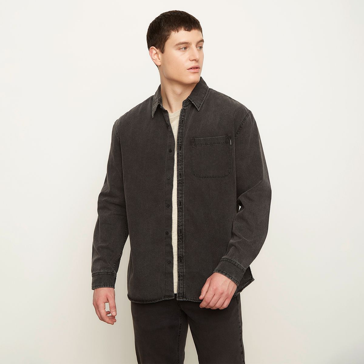 DENIMLAB - Camisa Manga Larga Algodón Hombre Denimlab